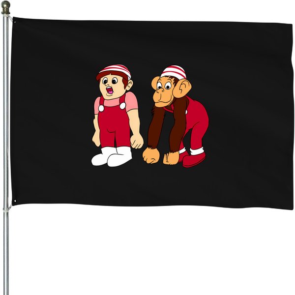 Speed-Racer-Spritle-And-Chim-Chim T-Shirt House Flags-image