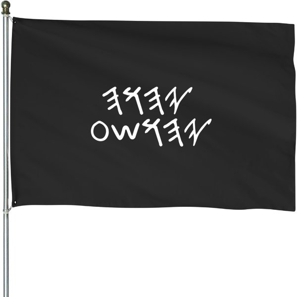 Paleo Hebrew Yahuah Yahshua House Flags-image