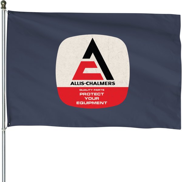 Vintage Style Allis Chalmers Tractor - Allis Chalmers - House Flags-image