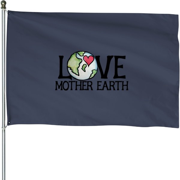 Love Mother Earth House Flags-image