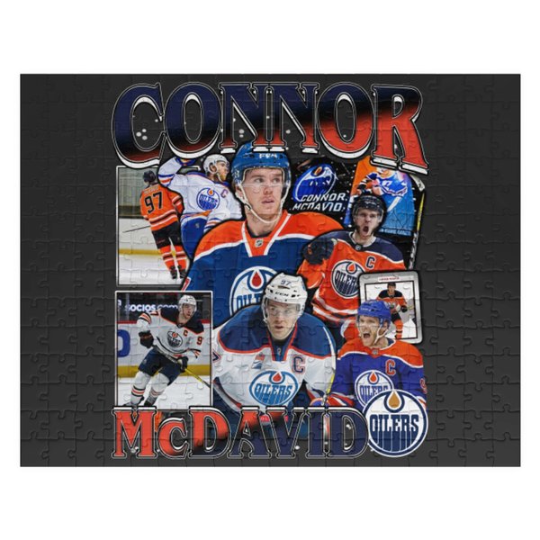 Vintage 90s Graphic Style Connor Mcdavid Jigsaw Puzzles