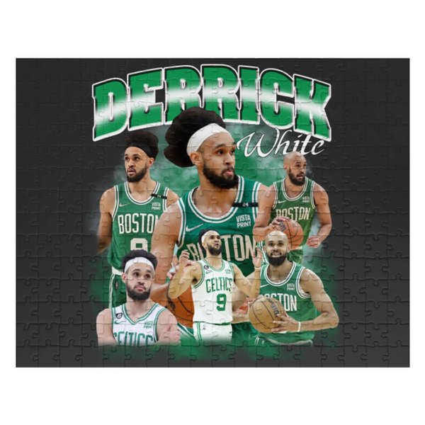 Boston Basketball Derrick White Vintage Jigsaw Puzzles For Basketball Fans-image