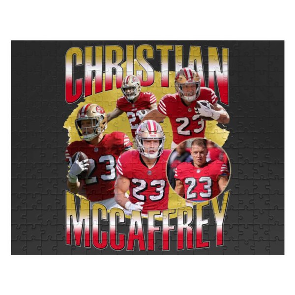 Vintage Christian Mccaffrey Jigsaw Puzzle-image