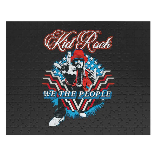 Kid Rock Black Men’S We The People Lets Go Brandon Jigsaw Puzzles-image