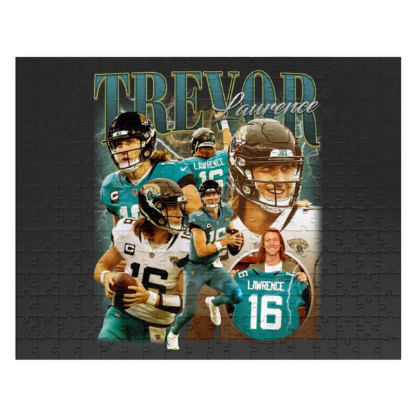 Trevor Lawrence Jacksonville Football Jigsaw Puzzles, Football Jigsaw Puzzles Christmas Gift-image