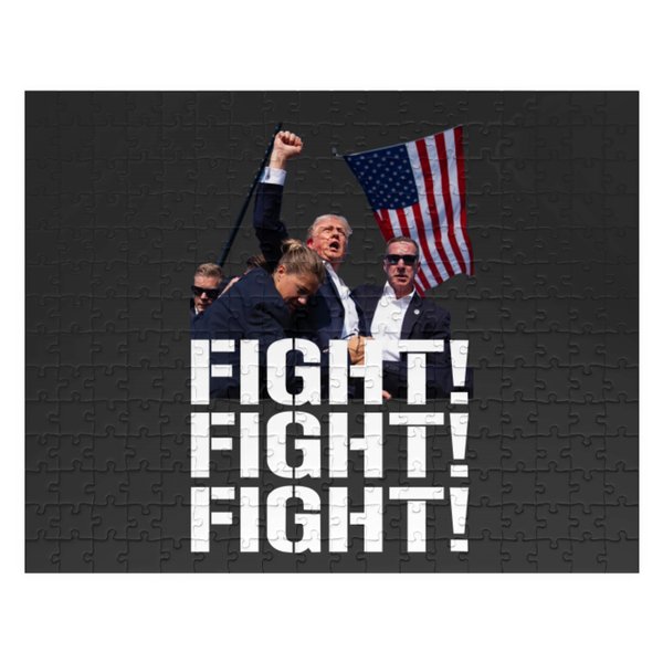 Women's Trump Fight Jigsaw Puzzle