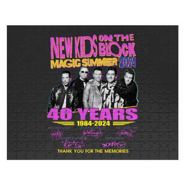 Vintage Nkot Block 40 Years Jigsaw Puzzles, Nk On The Block The Magic Summer Tour 2024-image