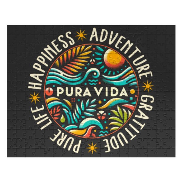 Costa Rica Jigsaw Puzzles, Pura Vida Pure Life Happiness-image