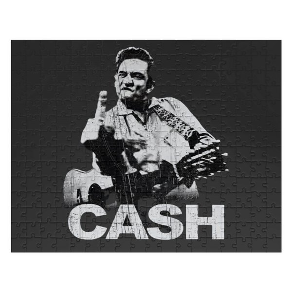 Johnny Cash Vintage Jigsaw Puzzles - 1980S Rock Aesthetic-image