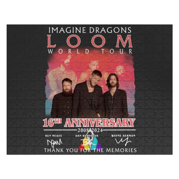 Imagine Dragons 2024 Loom World Tour 16Th Signatures Jigsaw Puzzles-image
