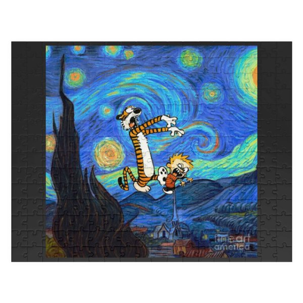 Calvin And Hobbes Starry Night Jigsaw Puzzles