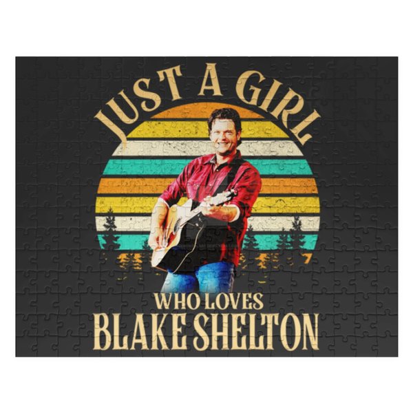 Just A Girl Who Loves Blake Shelton Jigsaw Puzzles, Country Blake Shelton 2024 Tour Jigsaw Puzzles-image