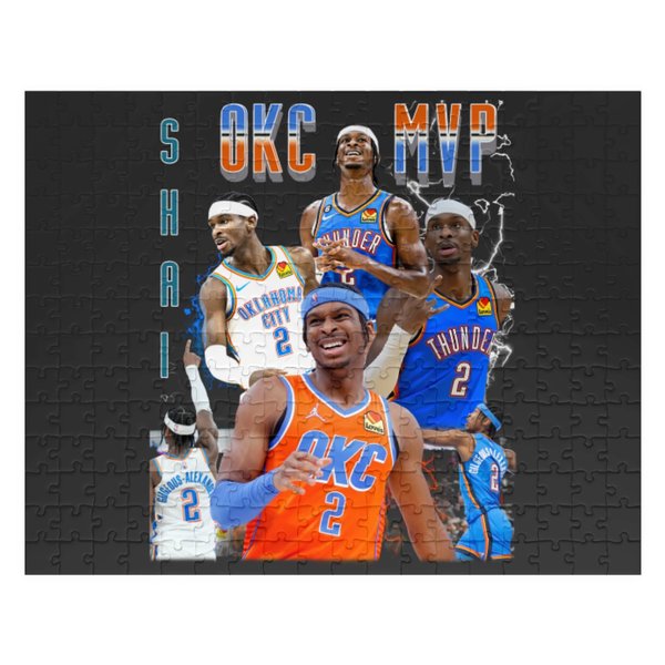 Okc Thunder Jigsaw Puzzles Sga Thunder Shai Gilgeous Alexander Jigsaw Puzzles-image