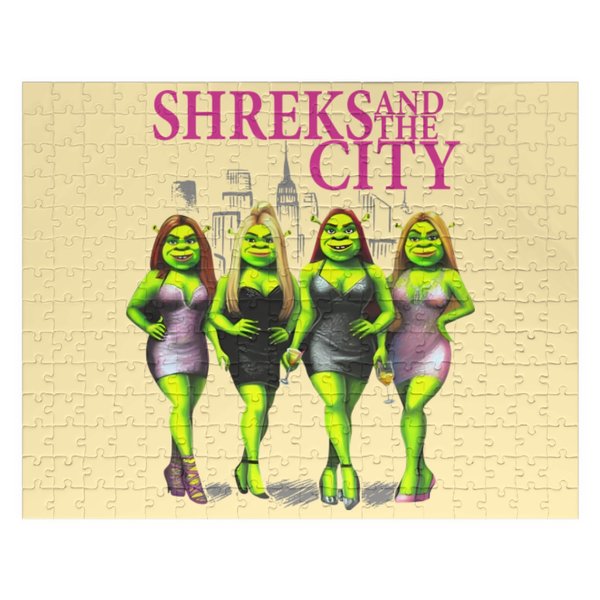 Ogre And The City Shreks And The City Jigsaw Puzzles-image