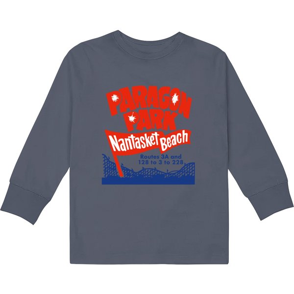Paragon Park Nantasket Beach - Vintage - Kids Long Sleeve T-Shirts-image