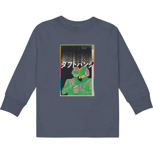 Neon Daft Punk Japanese Style Premium Matte Vertical Poster Kids Long Sleeve T Shirts-image
