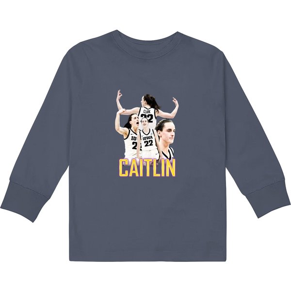 Caitlin Clark Classic Kids Long Sleeve T Shirts-image