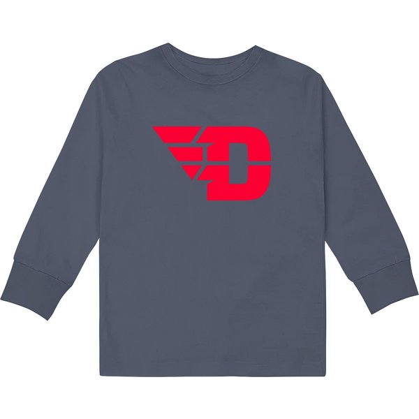 Dayton Flyers-Logo Kids Long Sleeve T Shirts-image
