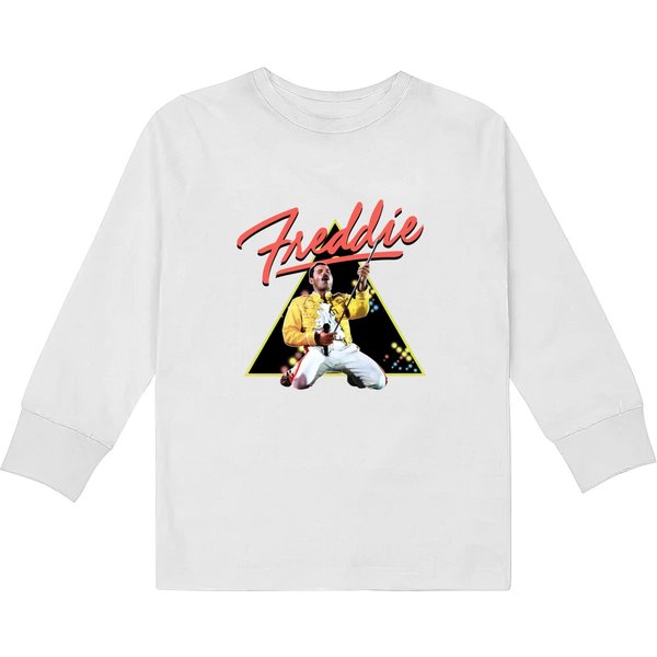 Freddie Mercury Vintage Kids Long Sleeve T Shirts-image