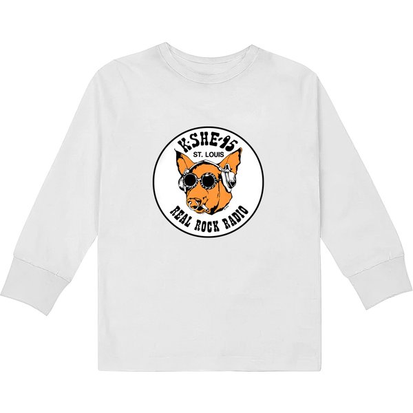 Kshe 95 Real Rock Radio Station St. Louis Area Print Trucker Hat Kids Long Sleeve T Shirts-image