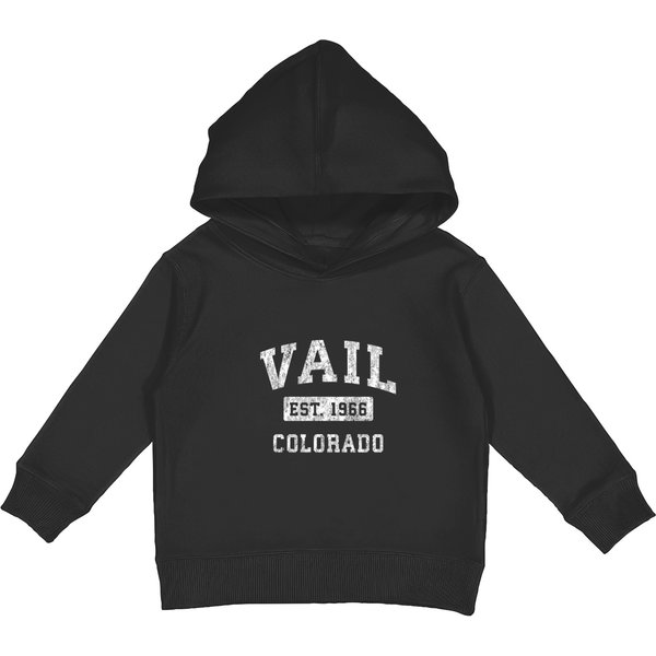Vail Colorado Co Vintage Established Sports Design Pullover Kids Pullover Hoodies-image
