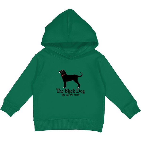 The Black Dog Logo Life Off The Leash Kids Pullover Hoodies-image