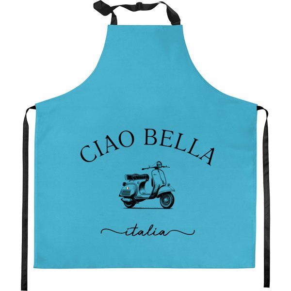Italy Kitchen Aprons, Ciao Bella Italia, Italian Scooter Kitchen Aprons-image