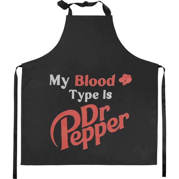 My Blood Type Is Dr Pepper Kitchen Aprons-image