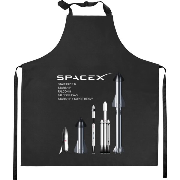 Spacex Rockets - Starship, Falcon Heavy, Falcon 9 Kitchen Aprons-image