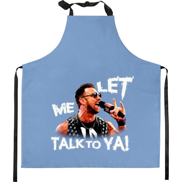 Wrestling Entertainment La Knight - Let Me Talk To Ya - La Knight - Kitchen Aprons-image