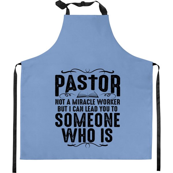 Pastor Gift For Men Cool Christian Church Appreciation Kitchen Aprons-image
