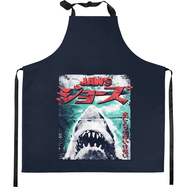 Jaws Japanese Cool Vintage Kitchen Apron-image