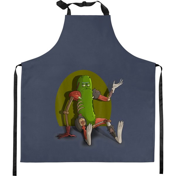 Rick And Morty Kitchen Aprons - Pickle Rick Edition-image