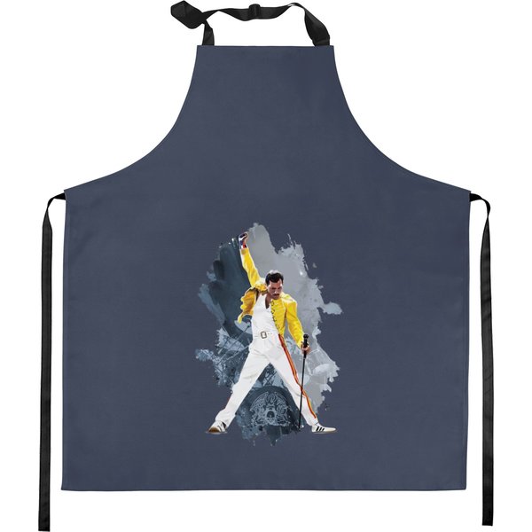 Vintage Freddie Mercury Unisex Short Sleeve Kitchen Aprons-image