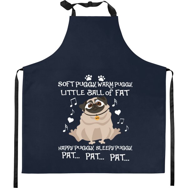 Soft Puggy Warm Puggy Funny Pug Kitchen Aprons Pug Design-image