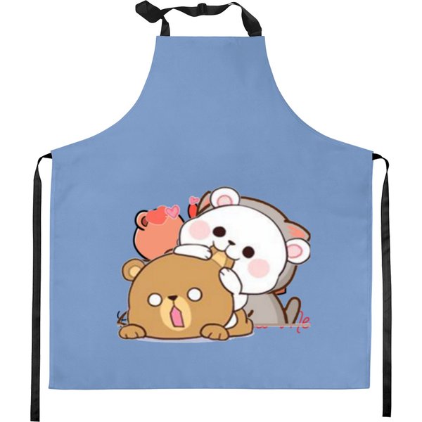 Milk And Mocha Bear Kitchen Aprons-image
