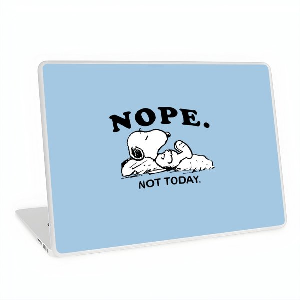 Snoopy Nope Not Today Laptop Skins-image