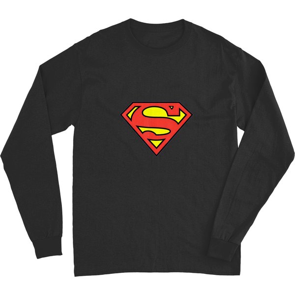 Comics Superman Classic Chest Logo Long Sleeves-image