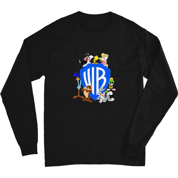 Wb100 Looney Unes Classic Warner Bros Logo Shir Long Sleeves-image