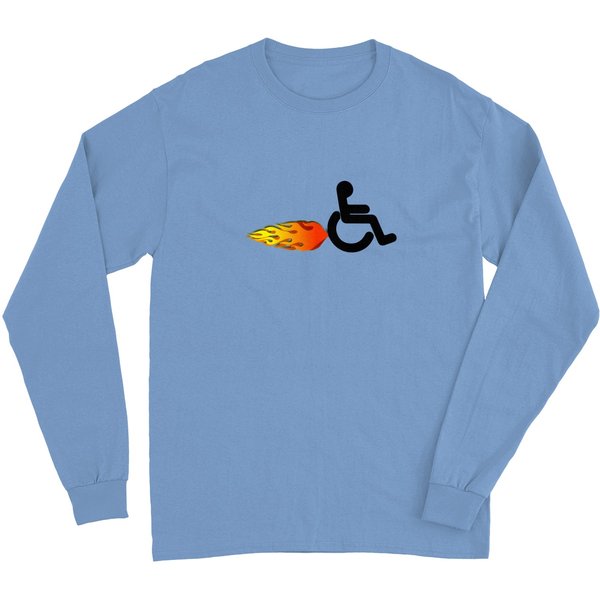 Speedy Wheelchair With Flames Long Sleeves-image