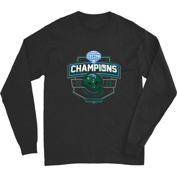 2022 Usc Tulane Green Wave 2023 Champions Cotton Bowl Long Sleeves, Tulane Cotton Bowl 2023-image