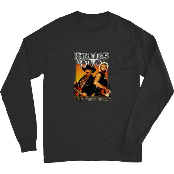 Vintage Red Dirt Road Album Brooks Dunn Long Sleeves-image