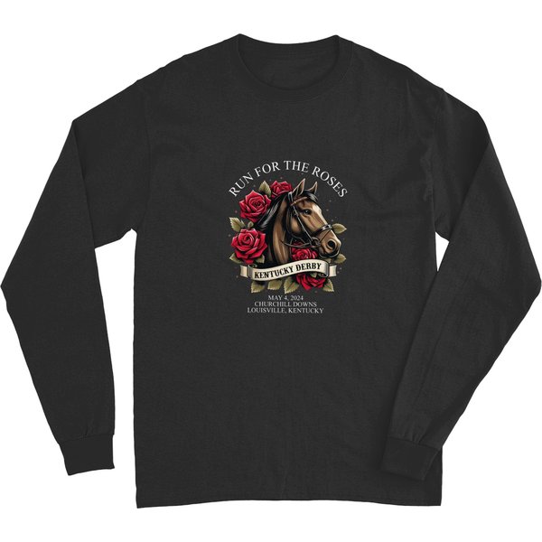 Kentucky Derby 150Th Anniversary Long Sleeves, Kentucky Derby Horse Racing Long Sleeves-image