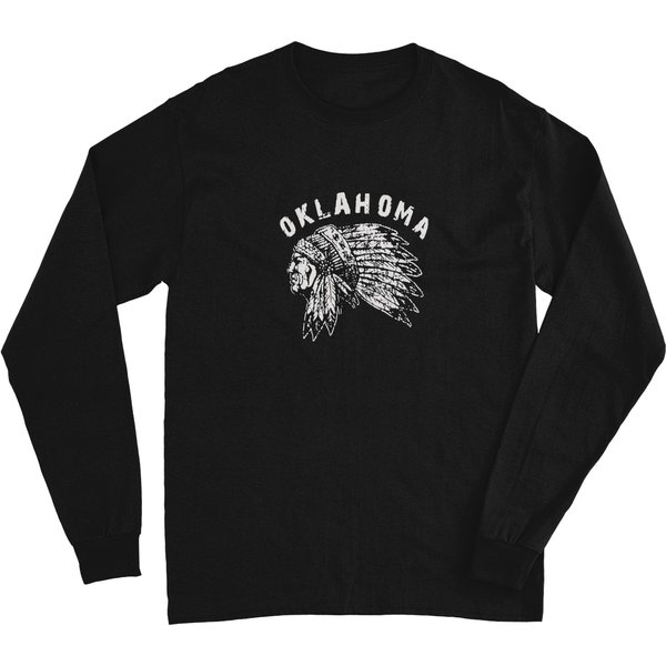 Oklahoma Indian Chief T Shirt Oklahoma Long Sleeves-image
