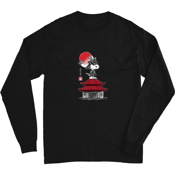 Beagle Samurai Sumi-E - Snoopy - Long Sleeves-image