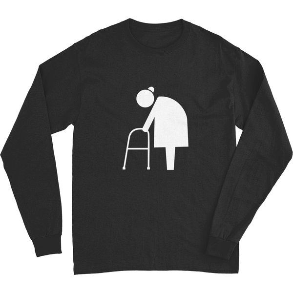 Elderly With Walker Long Sleeves-image