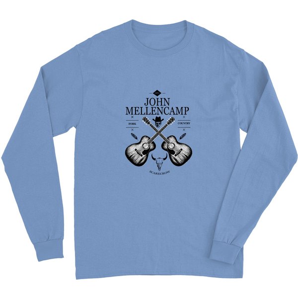 John Mellencamp Acoustic Guitar Vintage Logo Long Sleeves, John Mellencamp Long Sleeves-image