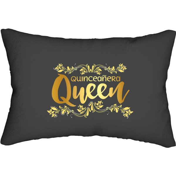 Quinceanera Queen Quince 15Trh Birthday Party Lumbar Pillows-image
