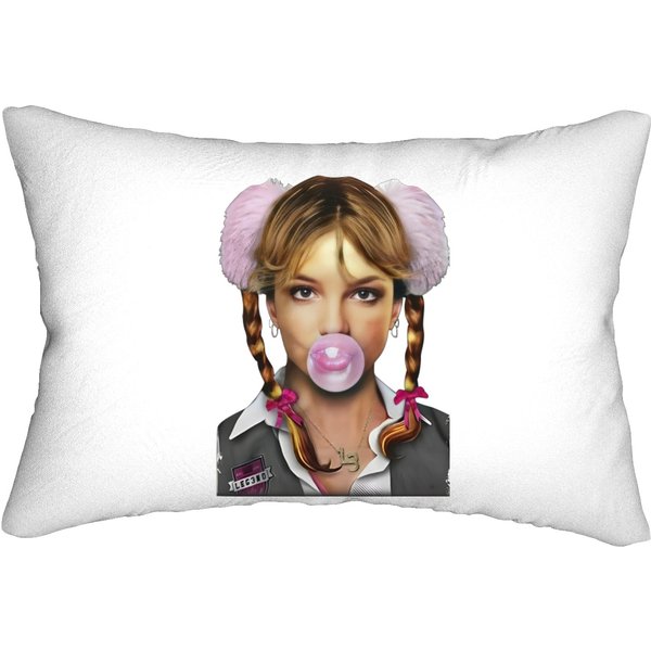 Britney Spears Bubblegum Lumbar Pillows, Britney Spears Merch-image