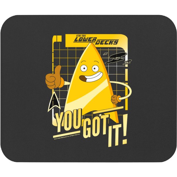 Lower Decks Badgey Inspirational Poster Mouse Pads-image